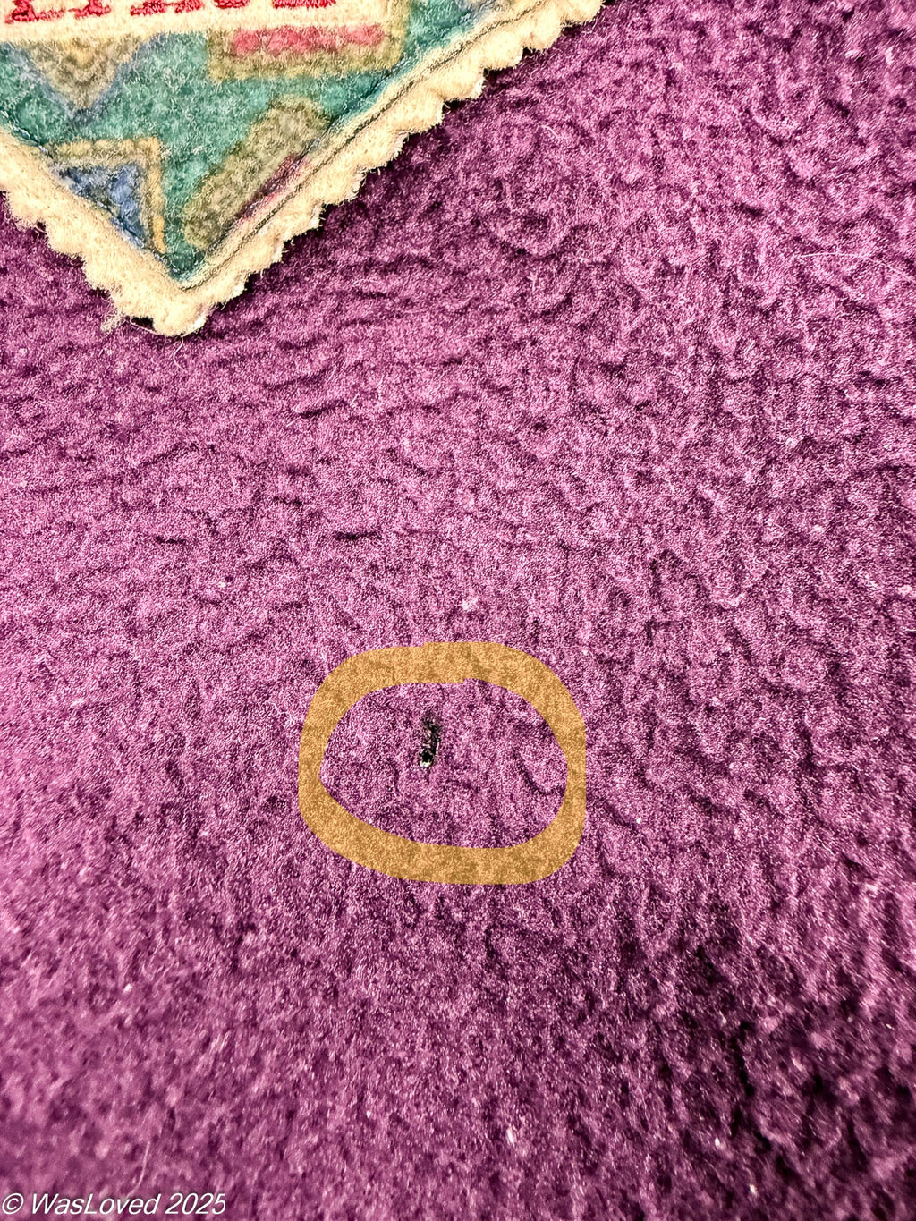 Pre-worn Royal Ship Co Purple Panelled Fleece – 64cm Pit-to-Pit – Polyester – Unisex XXL Fit. Please read below for condition.