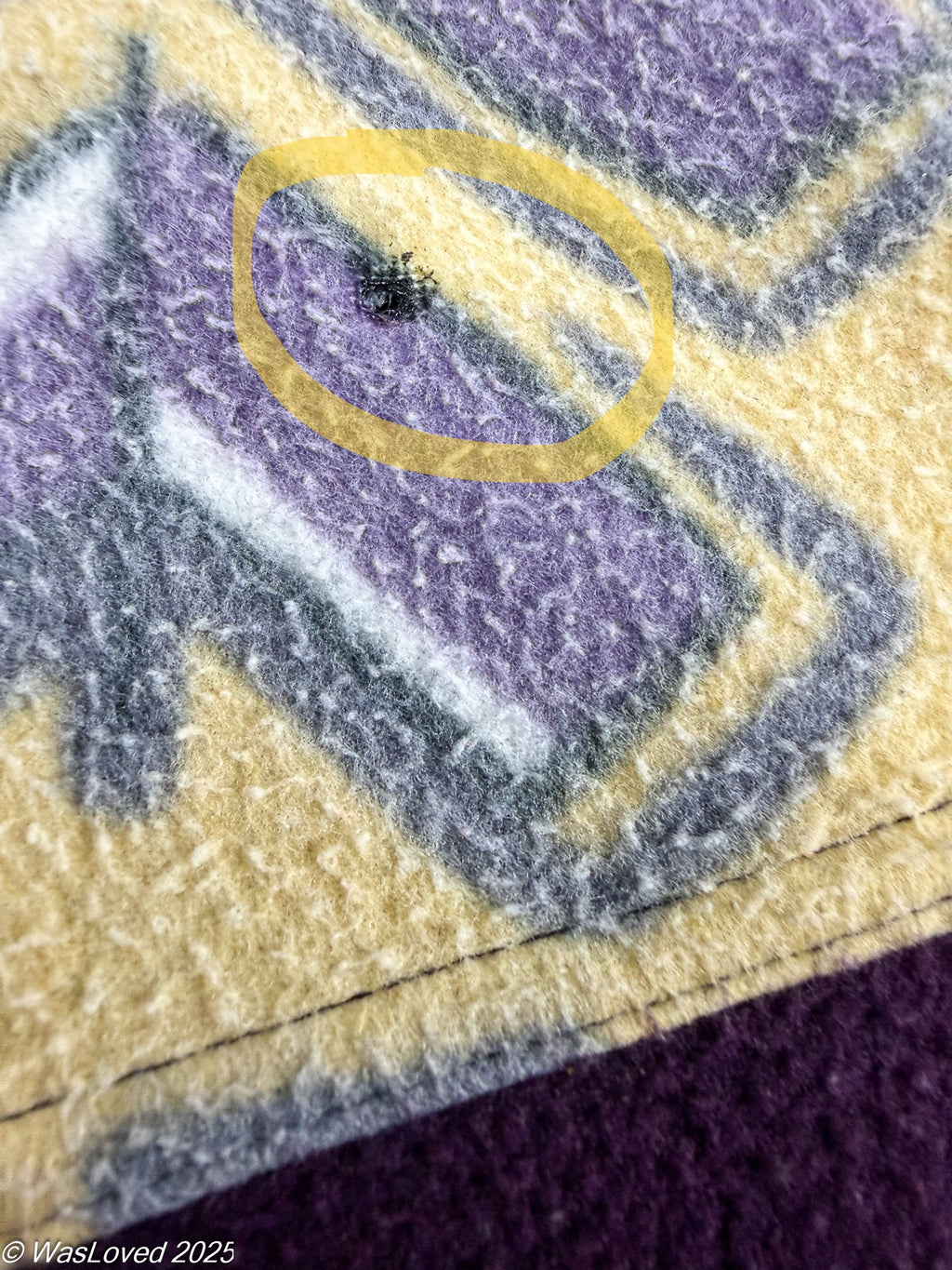 Pre-worn Royal Ship Co Purple Panelled Fleece – 64cm Pit-to-Pit – Polyester – Unisex XXL Fit. Please read below for condition.