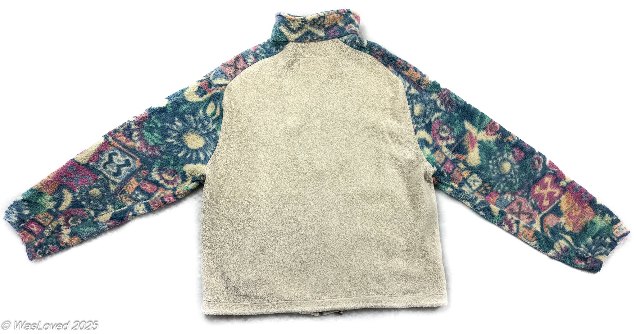 Pre-worn FUS Europ Polartec Patterned Fleece Jacket – Unisex XL (Based on Measurements) Please read below for condition.