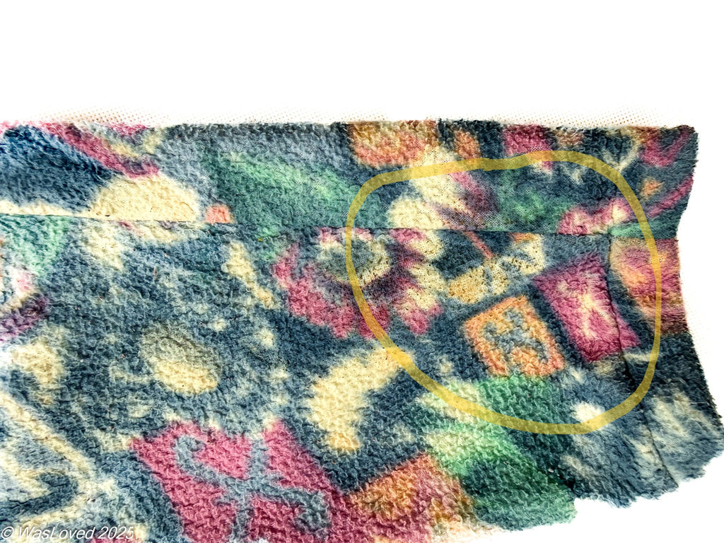 Pre-worn FUS Europ Polartec Patterned Fleece Jacket – Unisex XL (Based on Measurements) Please read below for condition.