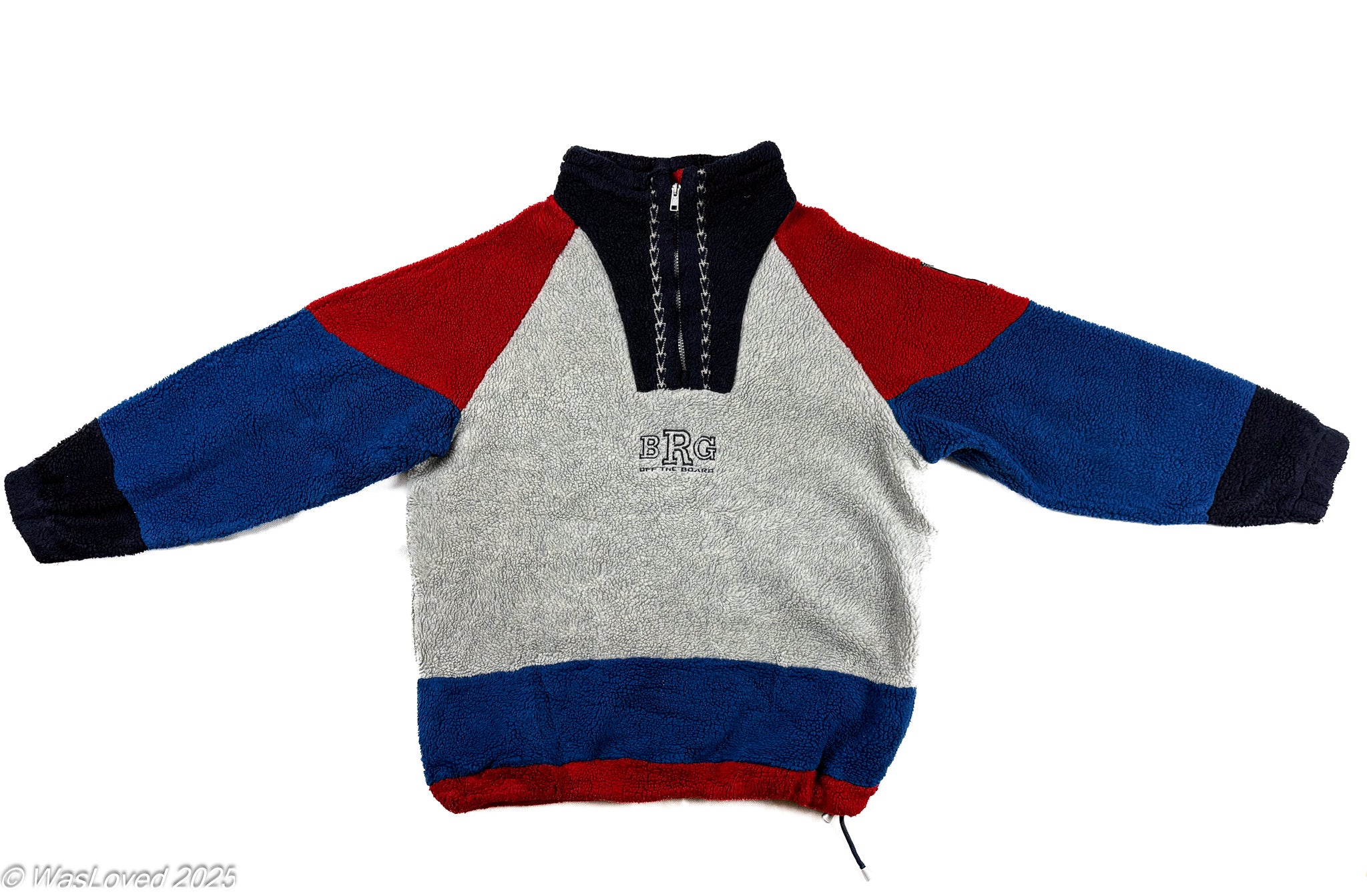 Pre-worn BRG Off The Board Color-Block Sherpa Fleece - Large