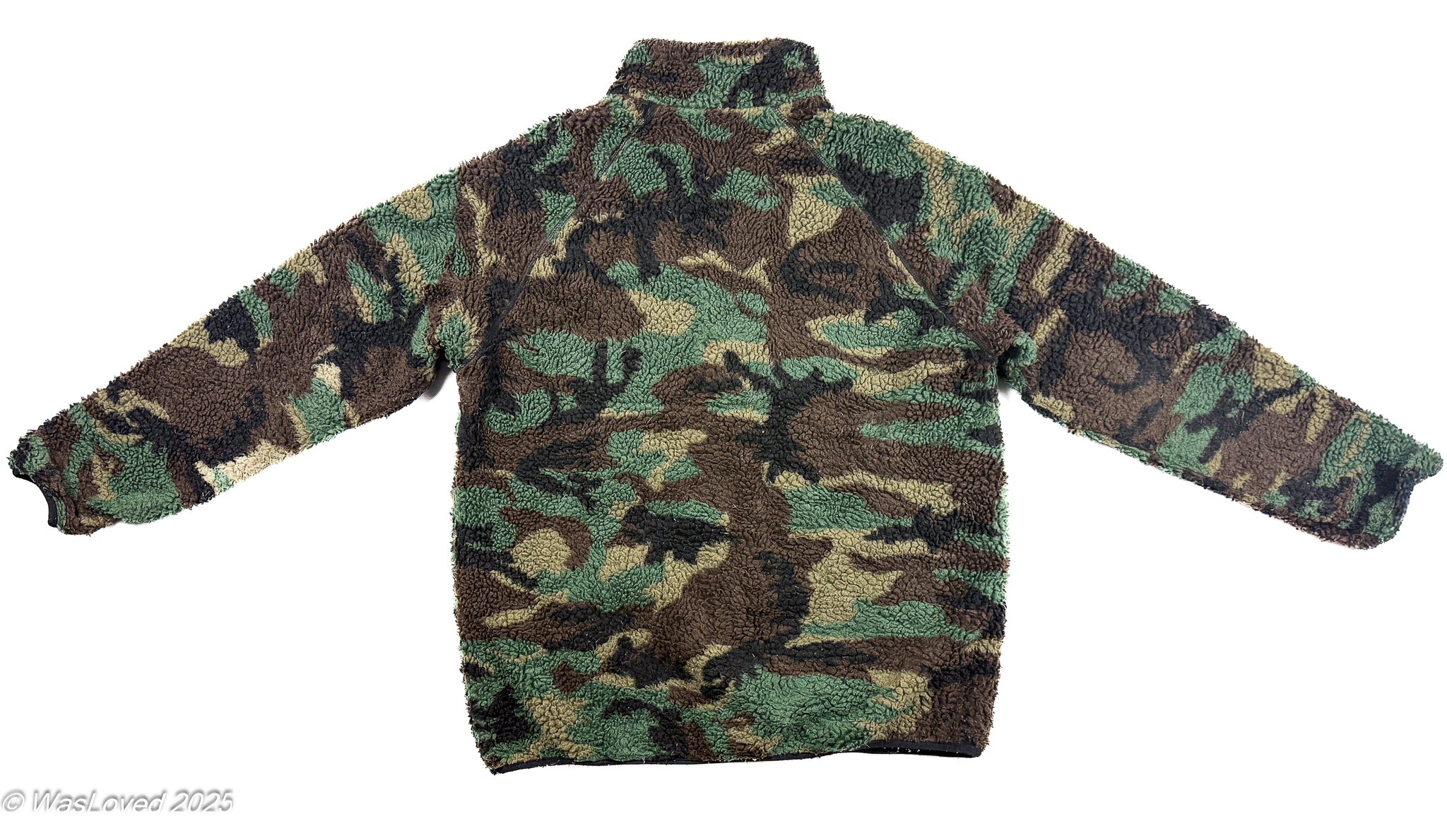 Pre-worn Brandit Individual Wear Camouflage Teddy Fleece Jacket - XXL