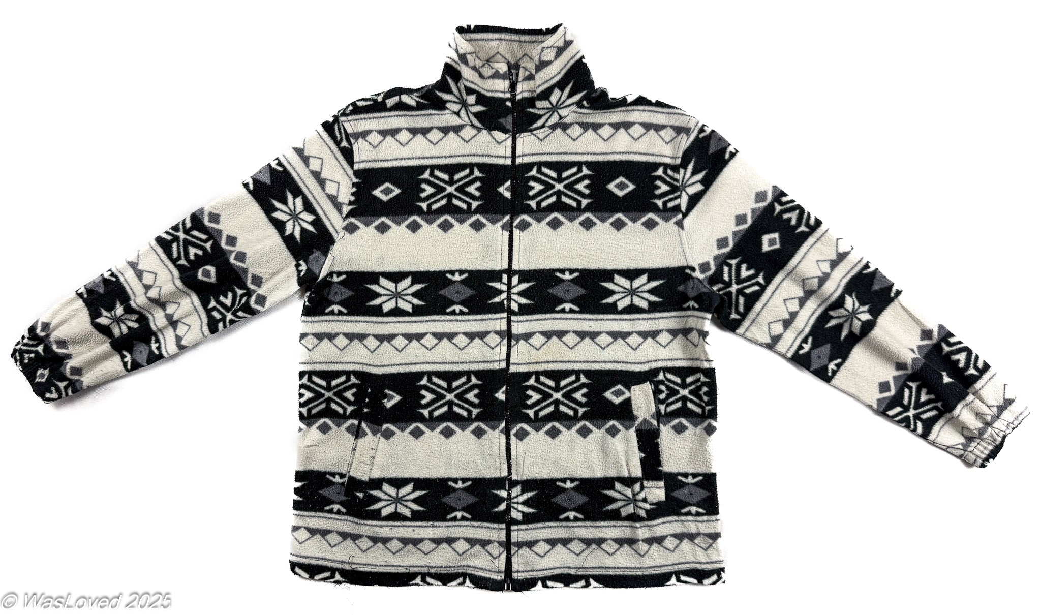 Pre-worn Moda Y&M Nordic Snowflake Patterned Fleece - XXL