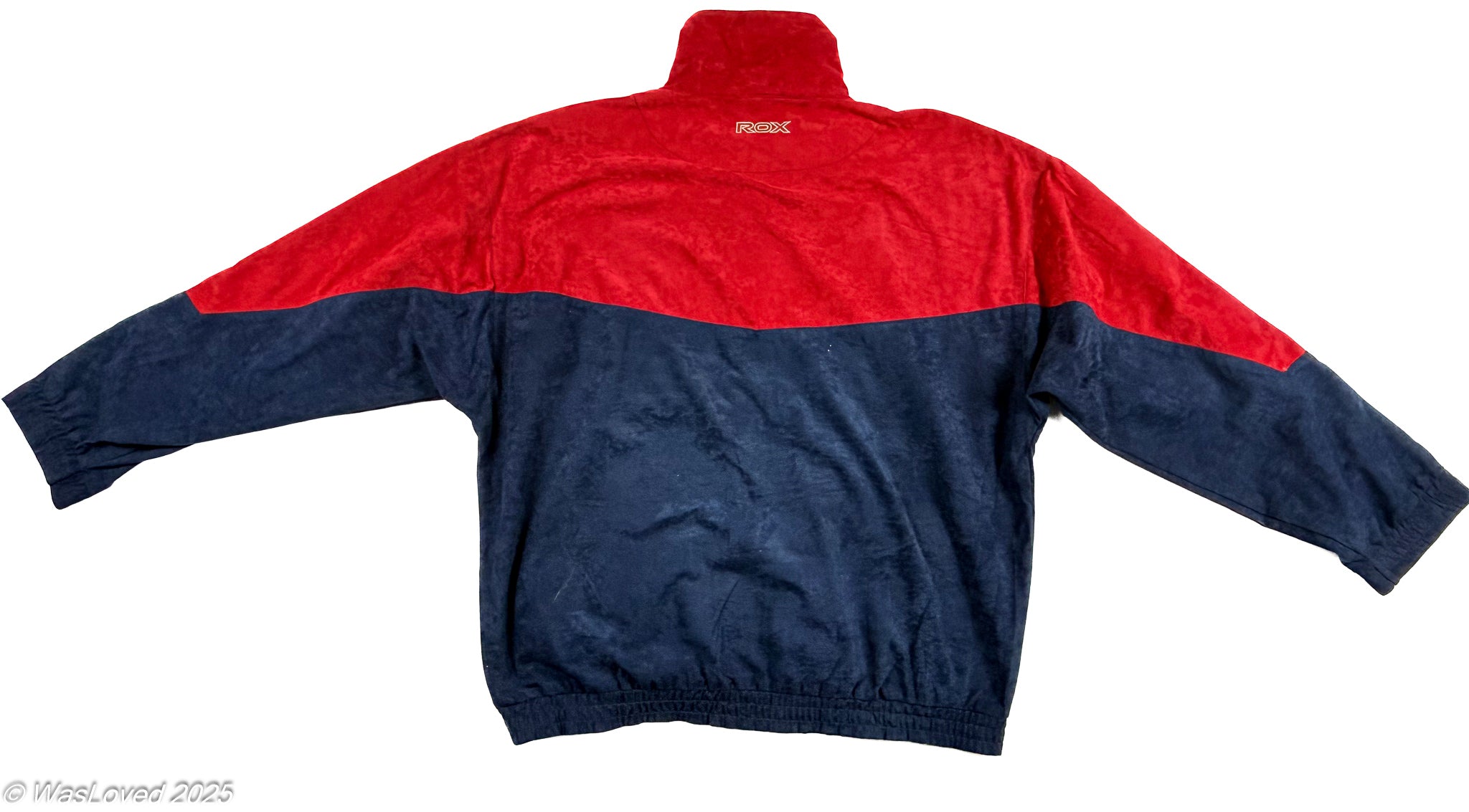 Pre-worn Vintage ROX Color-Block Velour Track Jacket - 3XL