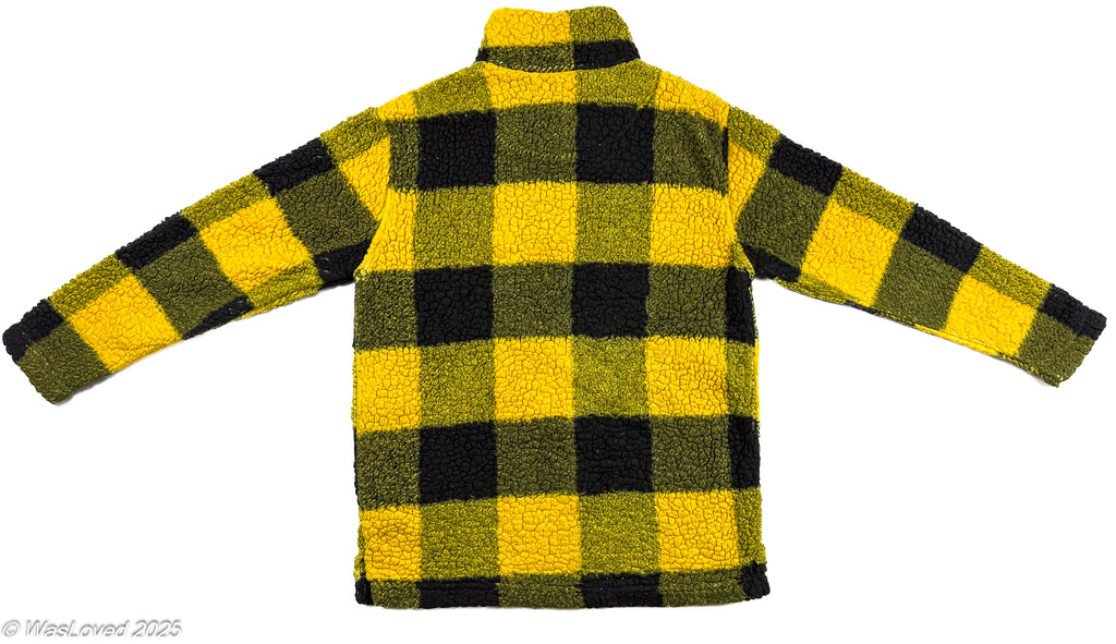 Pre-worn Boxercraft Iowa Hawkeyes Buffalo Plaid Sherpa Fleece - Medium