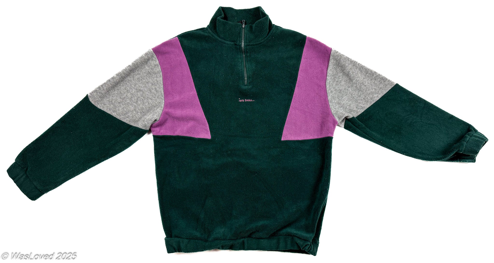 Pre-worn iets frans... Colour-Block 1/4 Zip Fleece - L