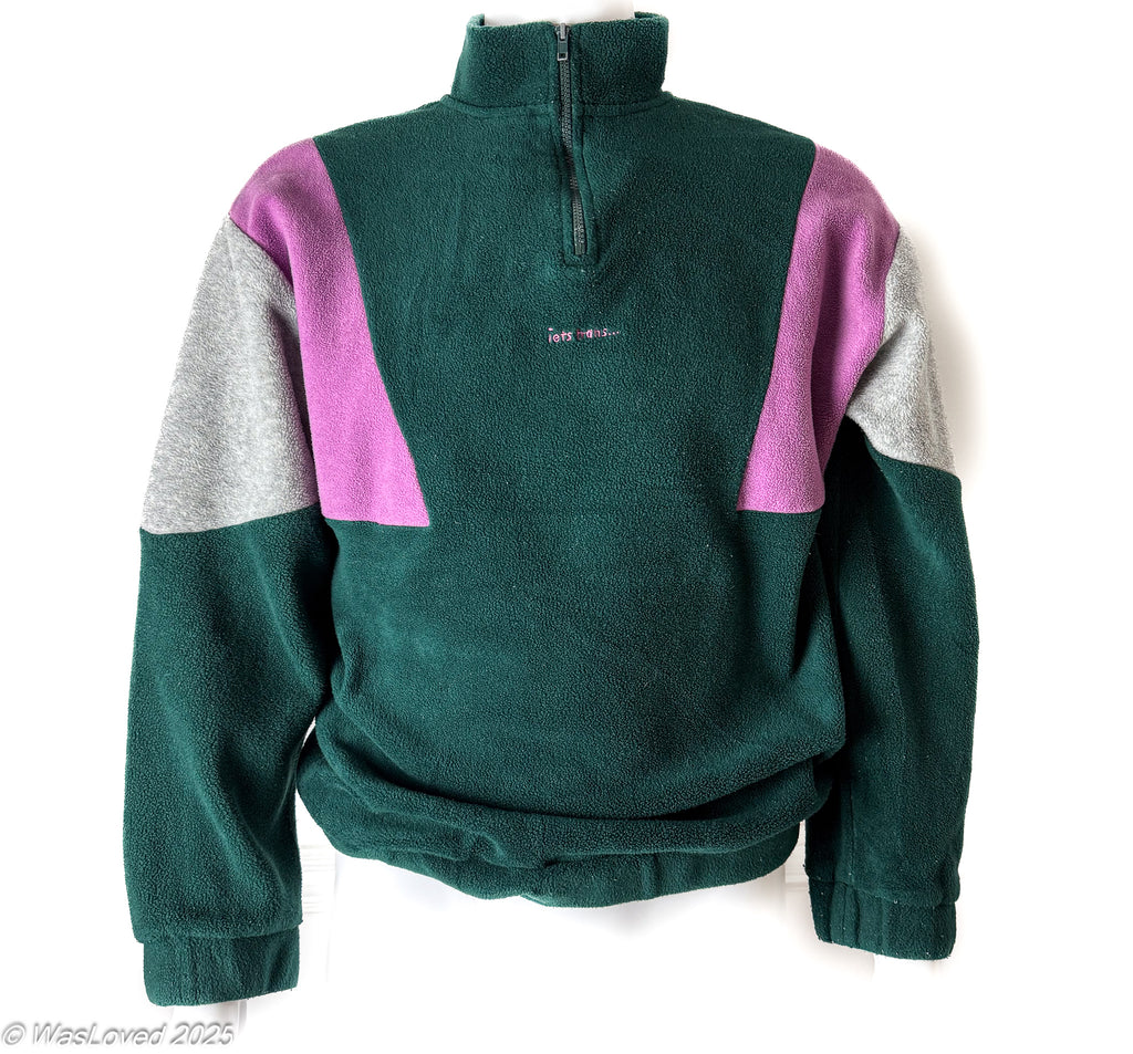 Pre-worn iets frans... Colour-Block 1/4 Zip Fleece - L