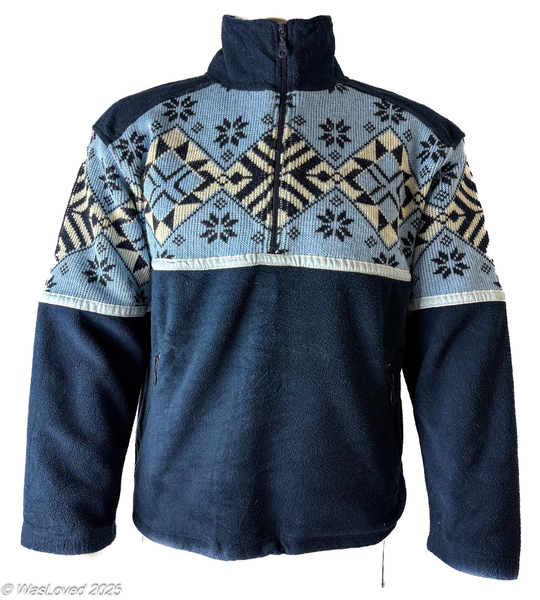 Pre-worn MANA Technical Norwegian Pattern 1/4 Zip Fleece